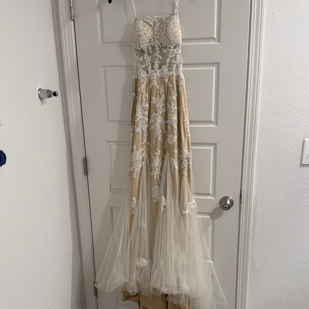 Elegant Lace Evening Gown